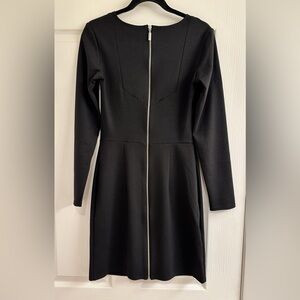 Sophisticated Black Long Sleeve Dress mini